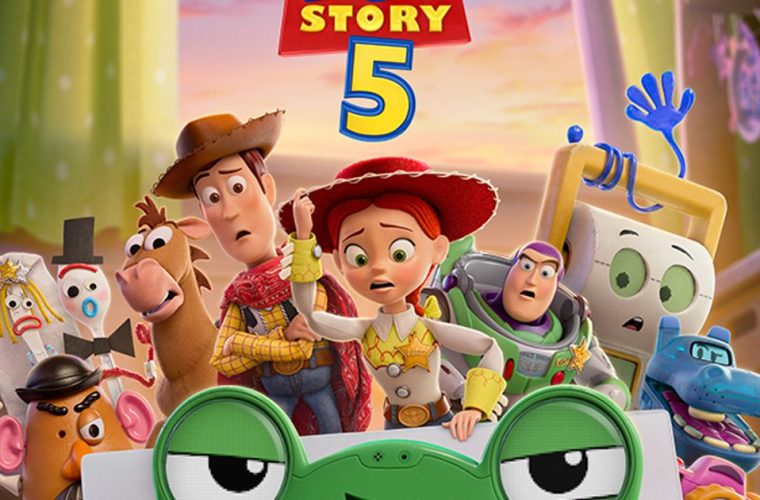 Toy Story 5 film poster met Woody en Buzz