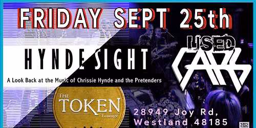USED CARS – A Tribute to the CARS • HYNDE SIGHT – Tribute to The Pretenders — markt-eten in Westland