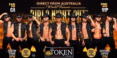 Sep 27th: Westland, MI- GIRLS NIGHT OUT® AUSTRALIAN TAKEOVER at Token Lounge — Uitgaan in Westland