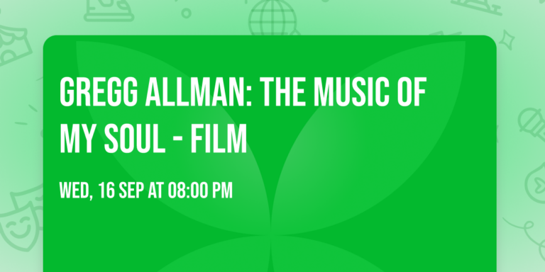 Gregg Allman: The Music of My Soul – Film — Film in Westland