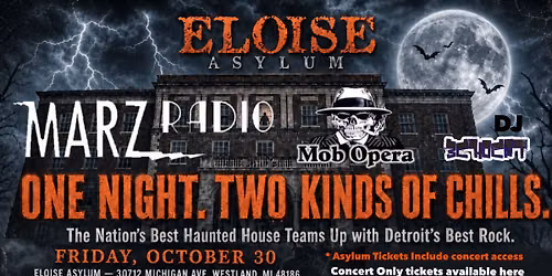 Eloise Asylum Rockin’ Haunt Night Concert — muziek in Westland