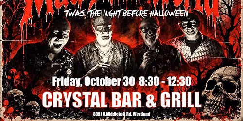 MMW "Twas The Night Before Halloween" at the Crystal! — muziek in Westland